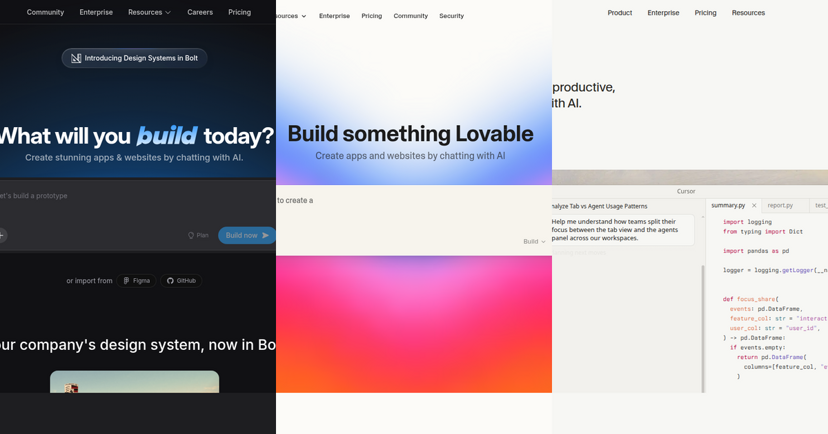 Bolt.new vs Lovable vs Cursor: AI Web Development Compared