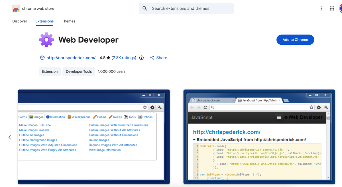 Using the Web Developer Extension to disable JavaScript for SEO audits